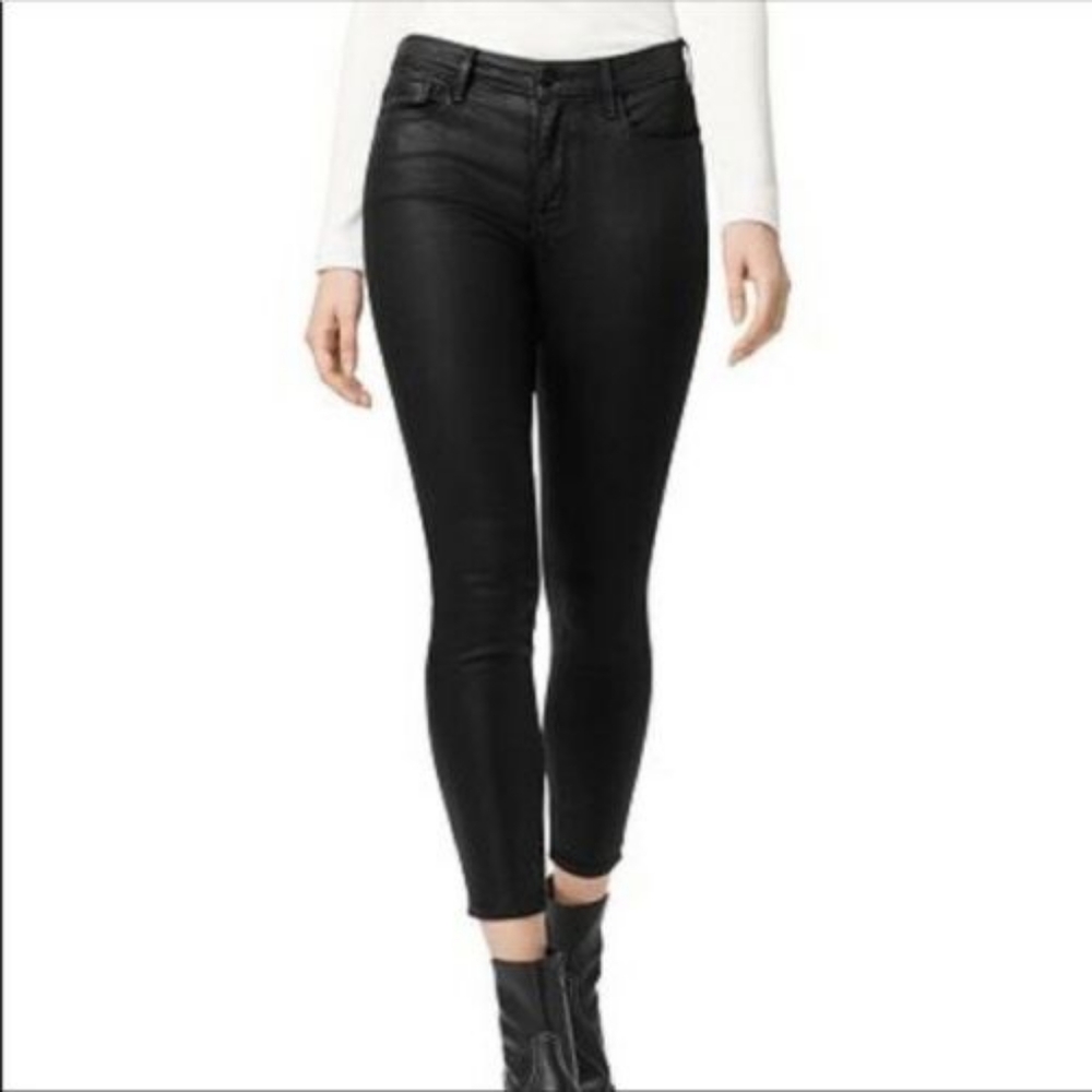 Black Faux Leather Pants